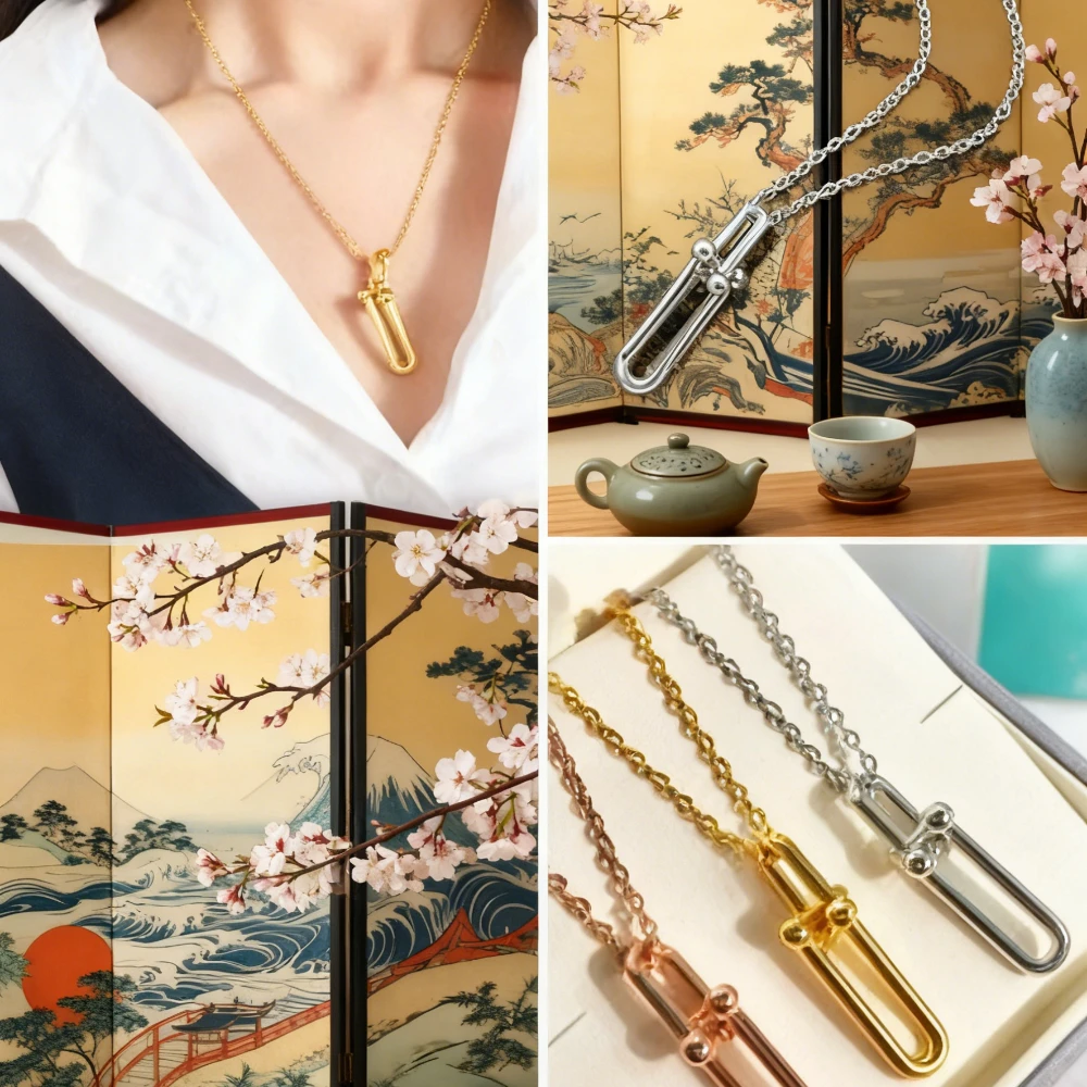 

Классические модные украшения, подвеска с пряжкой в форме подковы, ожерелье, изысканные женские украшения, роскошные очаровательные праздничные подарки для банкета