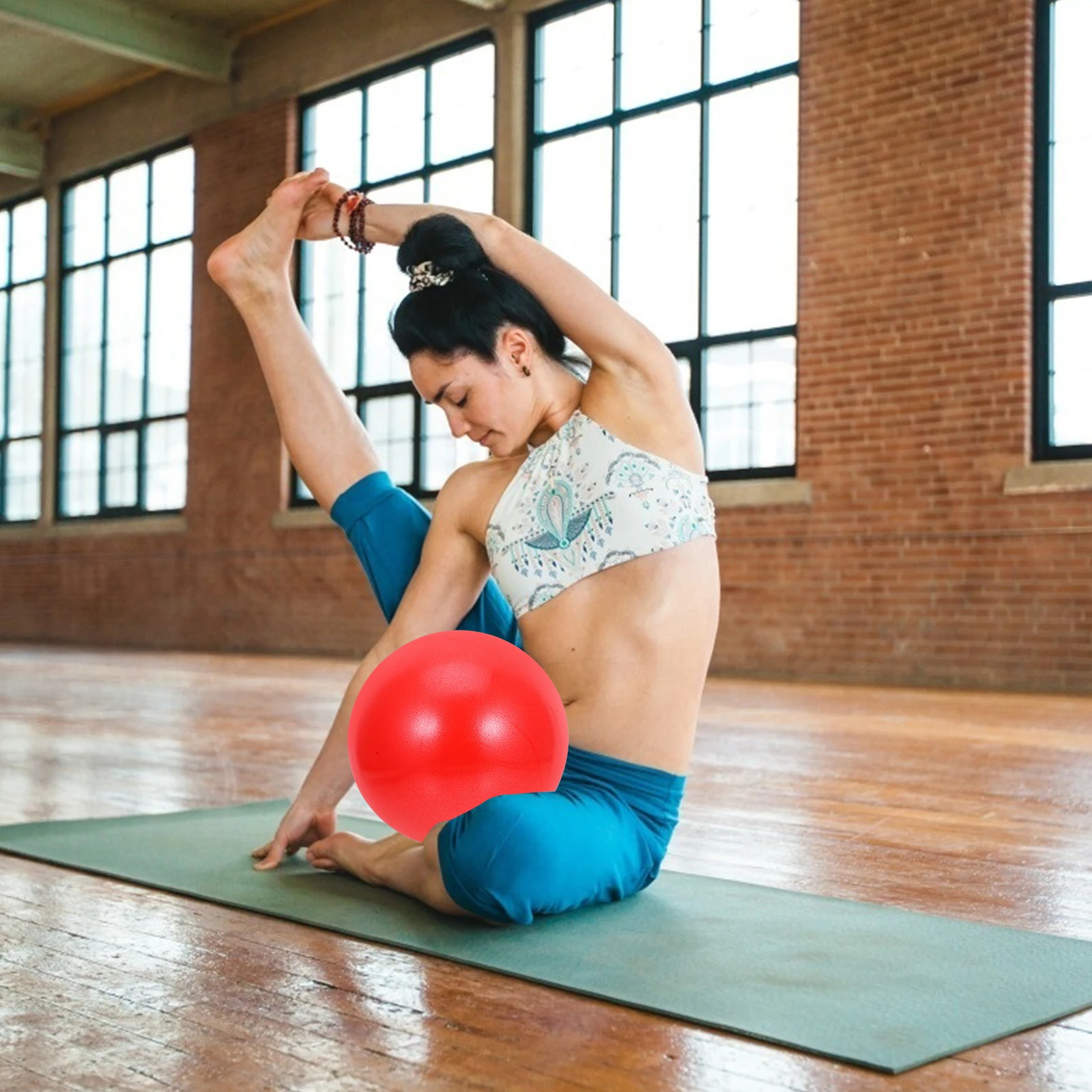 

2pcs Ball PVC Yoga Balance Training Fitness Equipment for Home Exercise Soft Explosion Proof Gymnastics Ball