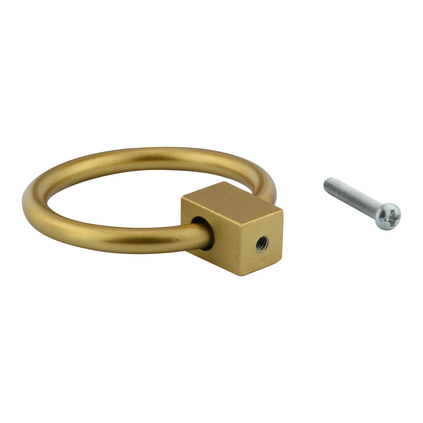 slim fit dress slacks Satin Brass Maya Round Ring Pull Cabinet Knob