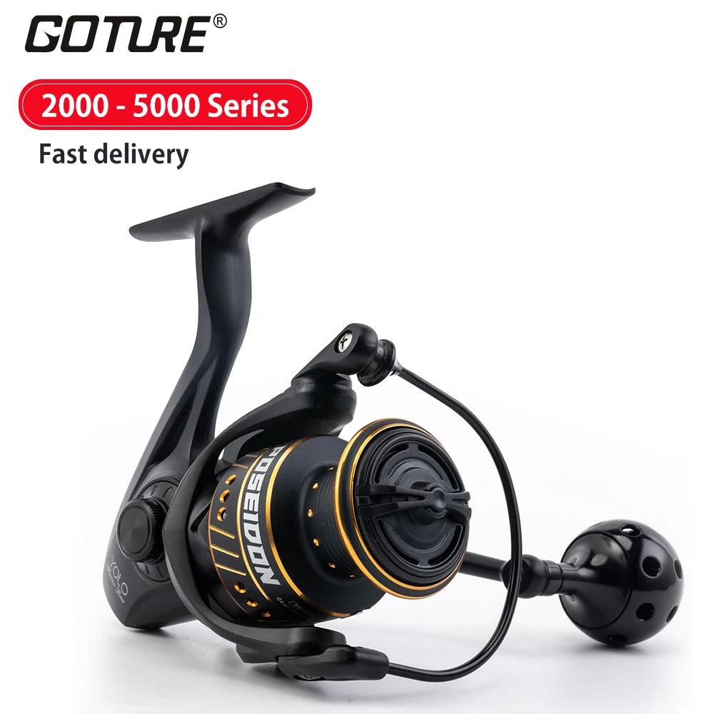 Goture Spinning Fishing Reel, Ultra Smooth Powerful Saltwater Freshwater Spinning Reel 2000, 3000, 4000, 5000, 6000 Series