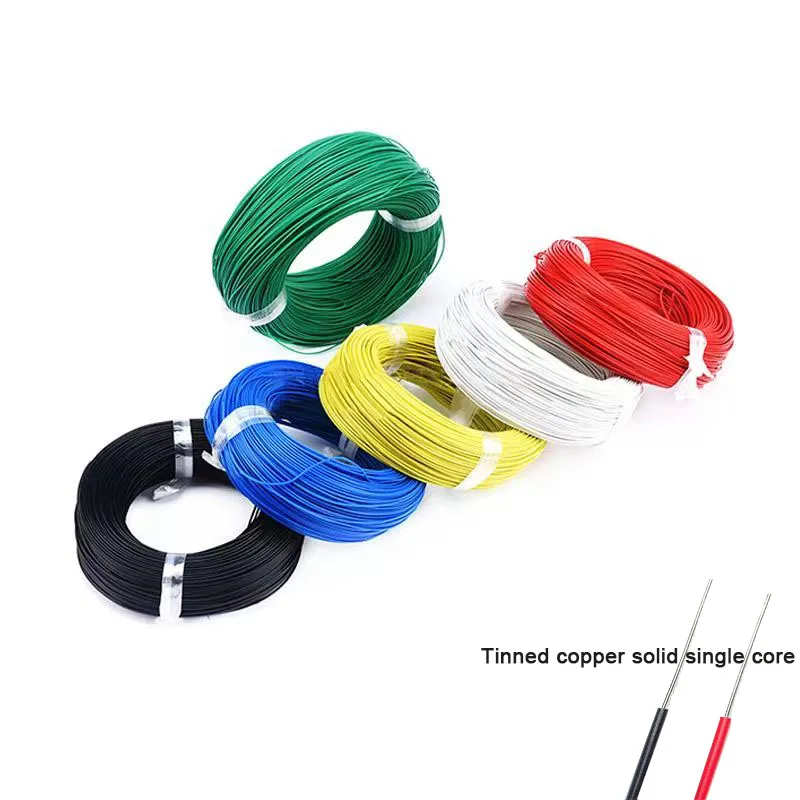 Roll 100m 20awg Tinned Copper Wires Single Core 0.5mm2 300V OK Jumper Circuit Board Instrumentation Welding Connection Cables