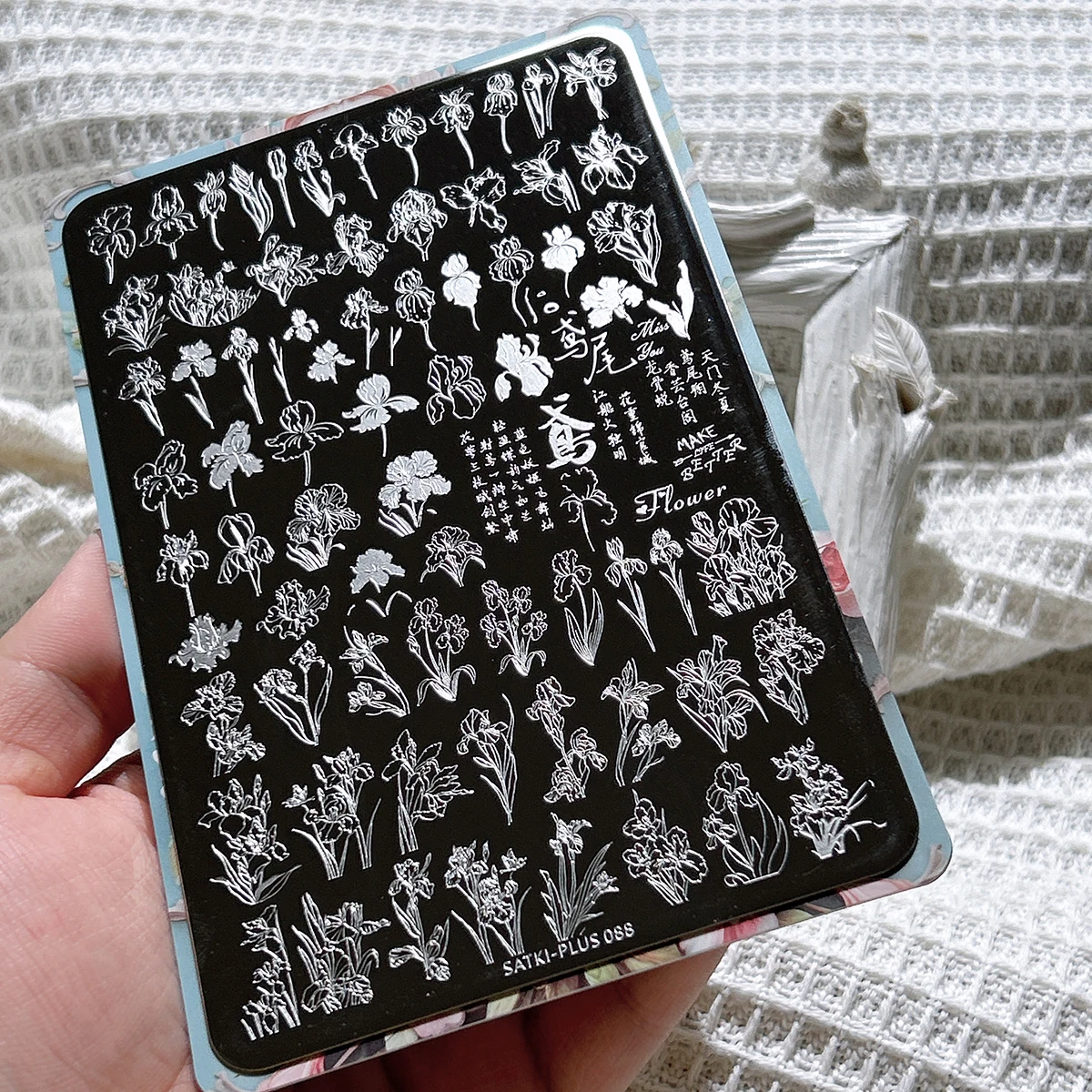 

Пластина для штамповки ногтей, Стальная пластина для штамповки для начинающих, Нет необходимости для ручной росписи, Шаблон для украшения ногтей, Цветы, Розы, Ручная роспись Маленькие цветы, Стальная пластина для штамповки, Ленивый дизайн ногтей, Новые те
