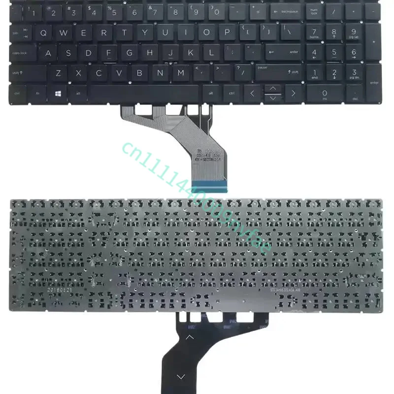 US Laptop Replacement Keyboard For HP Pavilion 15-DA 15-DW 15-CS CW 17-BY 17-CA 16-A TPN C135 No Backlight