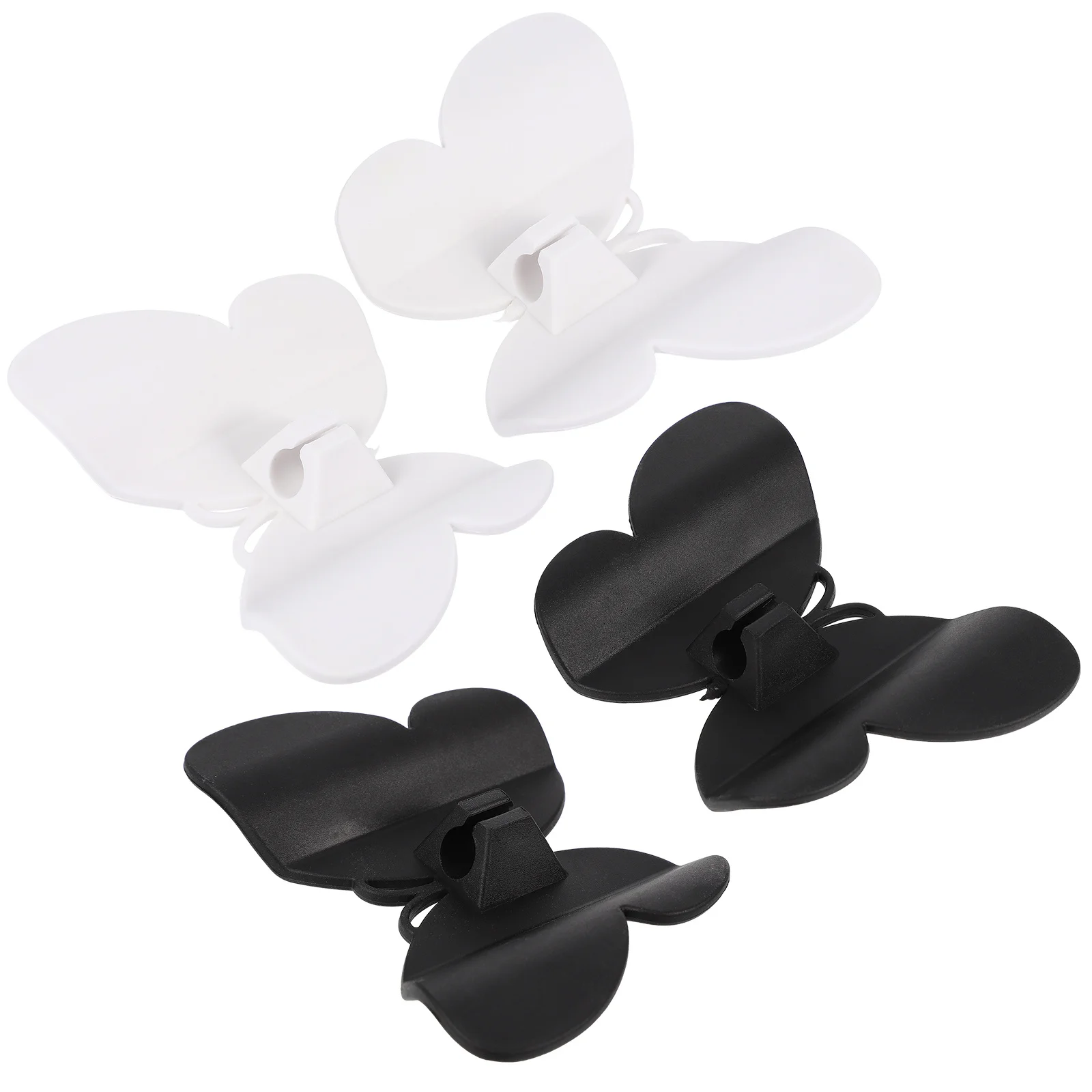 Organizador de cables de datos, envoltura de cables moderna con forma de mariposa, plástico duradero, gestión de cables de electrodomésticos de cocina, autoadhesivo, fácil, 4 Uds.