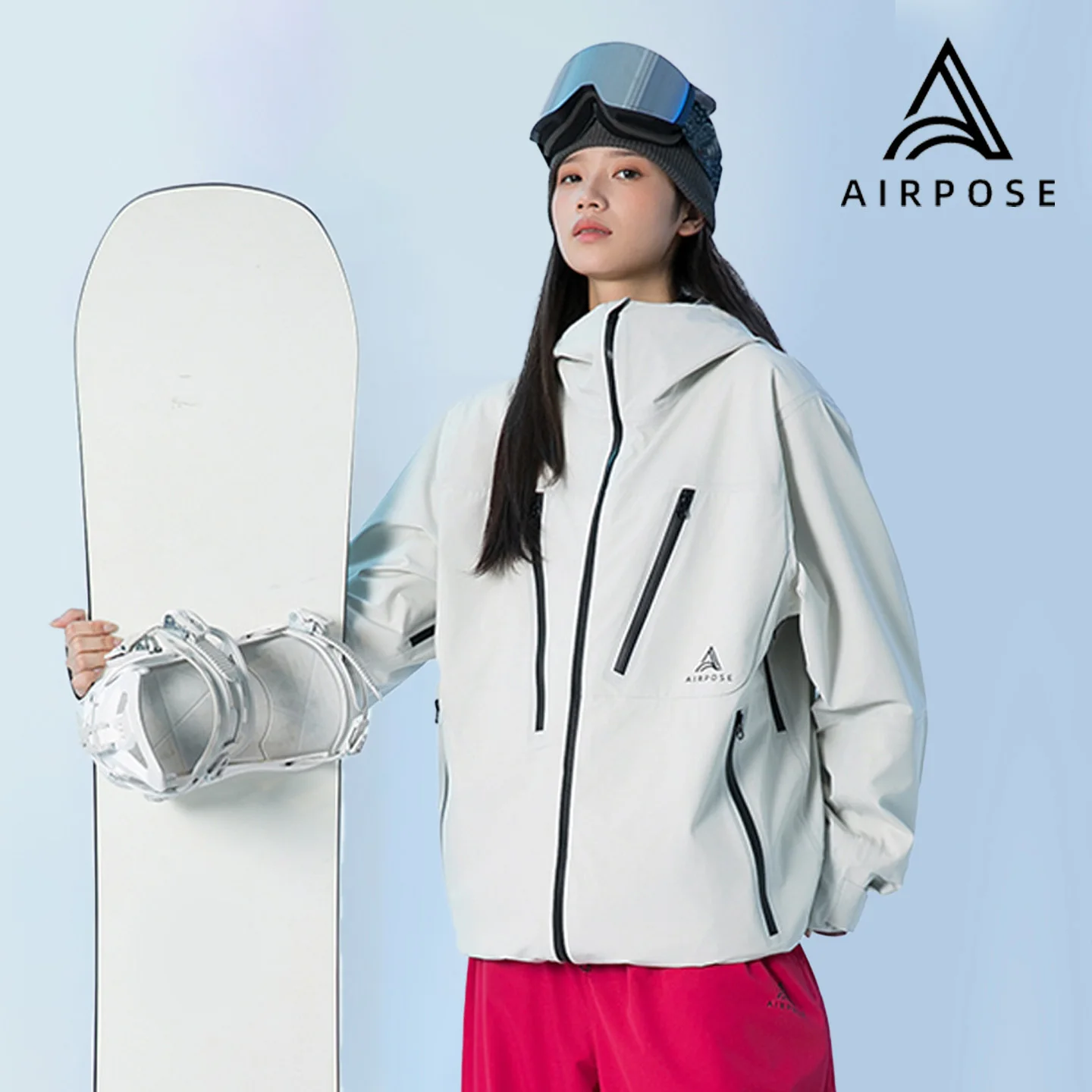 AIRPOSE 2025 3 في 1 سترة تزلج الرجال النساء 3L قشرة صلبة مقاوم للماء يندبروف انفصال الحرارية بطانة معطف الثلوج للرياضة في الهواء الطلق