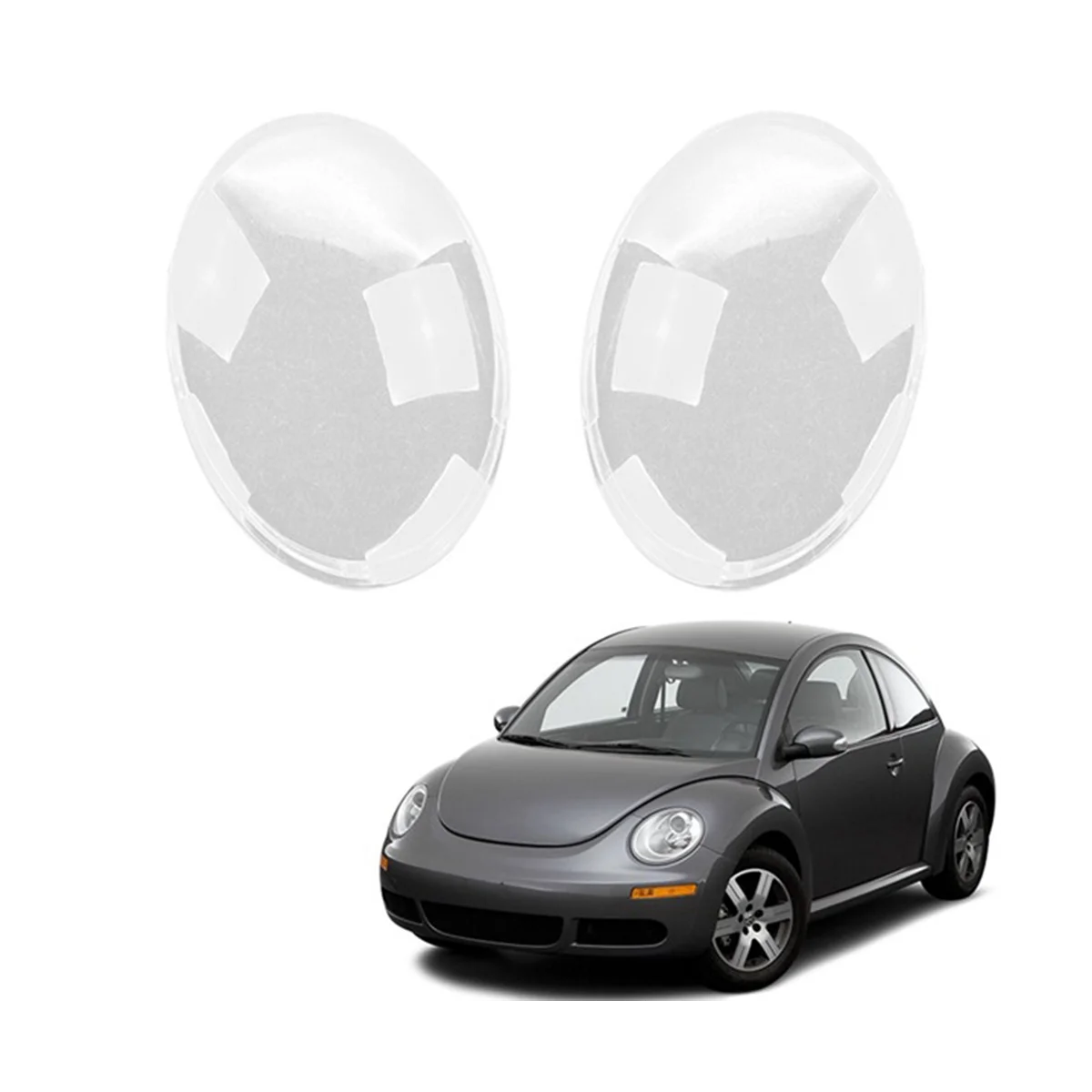 For VW Beetle 2006-2012 Left Headlight Shell Lamp Shade Transparent Lens Cover Headlight Cover