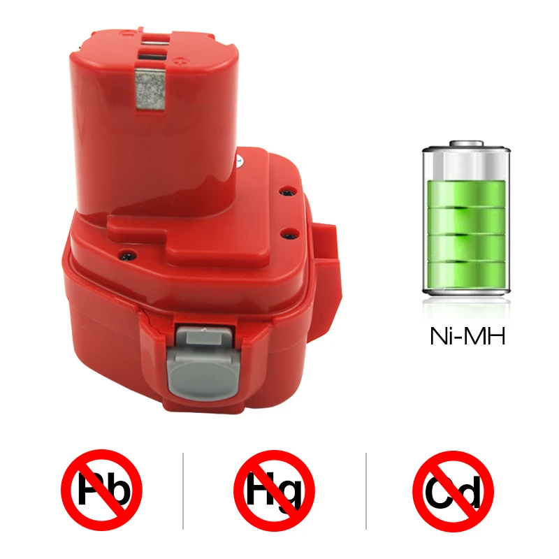 PA12 1220 1222 1234 12V 3000mAh Ni-MH Cordless Power Tools Rechargeable Battery for Makita 6270D 6271D 6227D 6317D 8270D 4331D