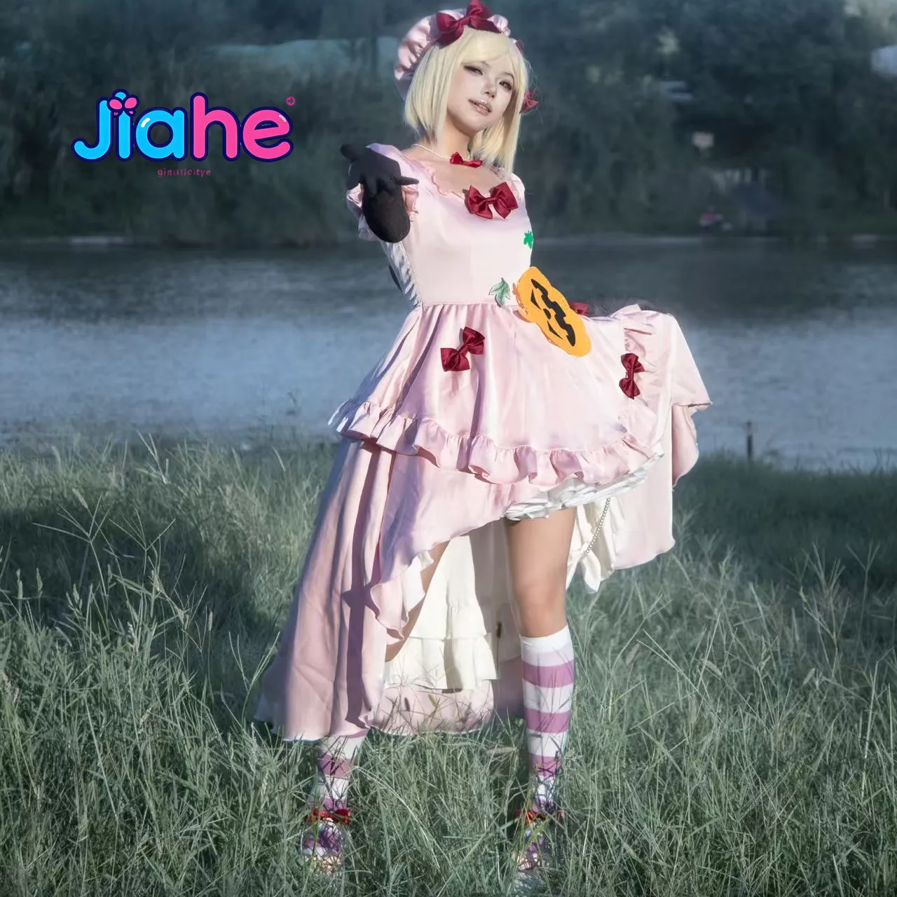Umineko: When They Cry Cosplay Lambdadelta  Costume Long Dress Princess Gown Full Set Sweet Halloween Lolita Dress for Women view 5