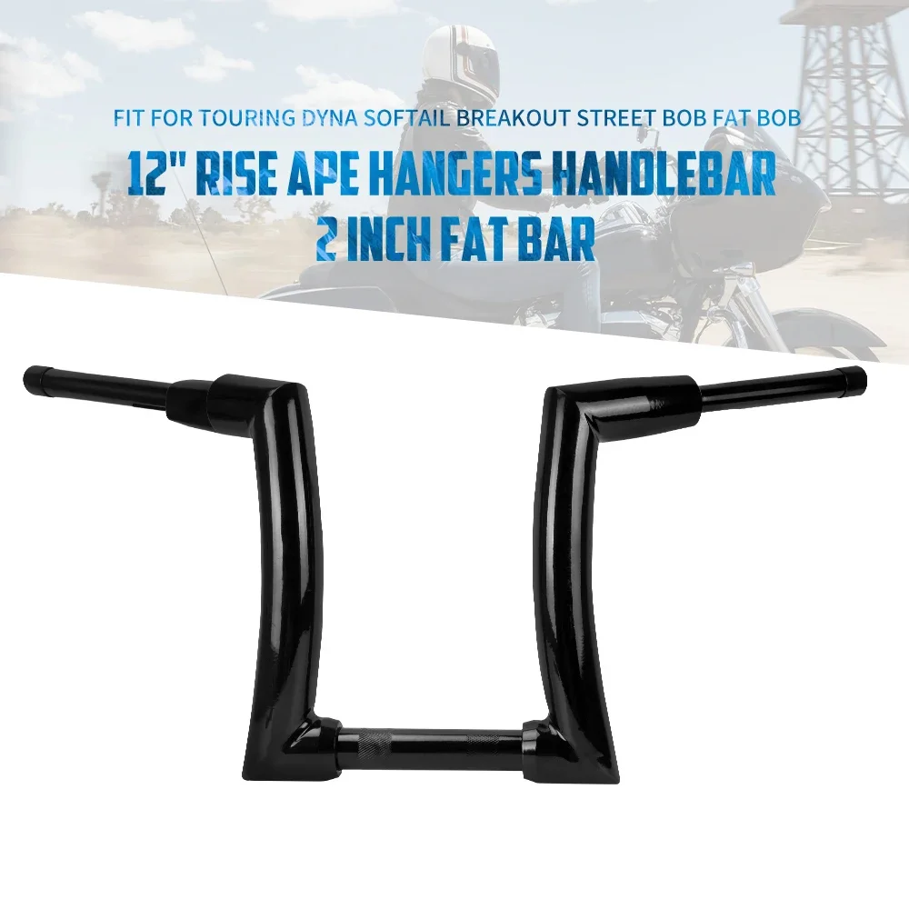 

Gloss Black Iron Motorcycle Handlebar for Harley Softail 2015-2021, Street Bob Fat Boy Breakout FXSB