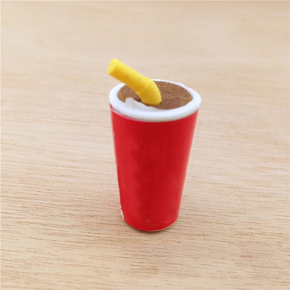 

4pcs Burger Hot Dog Shaped Pencil Eraser Kawaii Stationery For Kids Students School Office Drawing Exam Helper Student Eraser