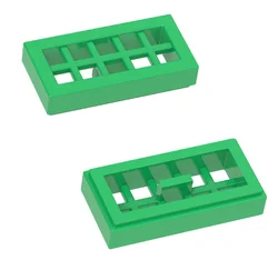 Rejilla de azulejos para bricolaje, 1x2x1582, 50 piezas, bloque iluminador, número de pieza de ladrillo, Compatible con