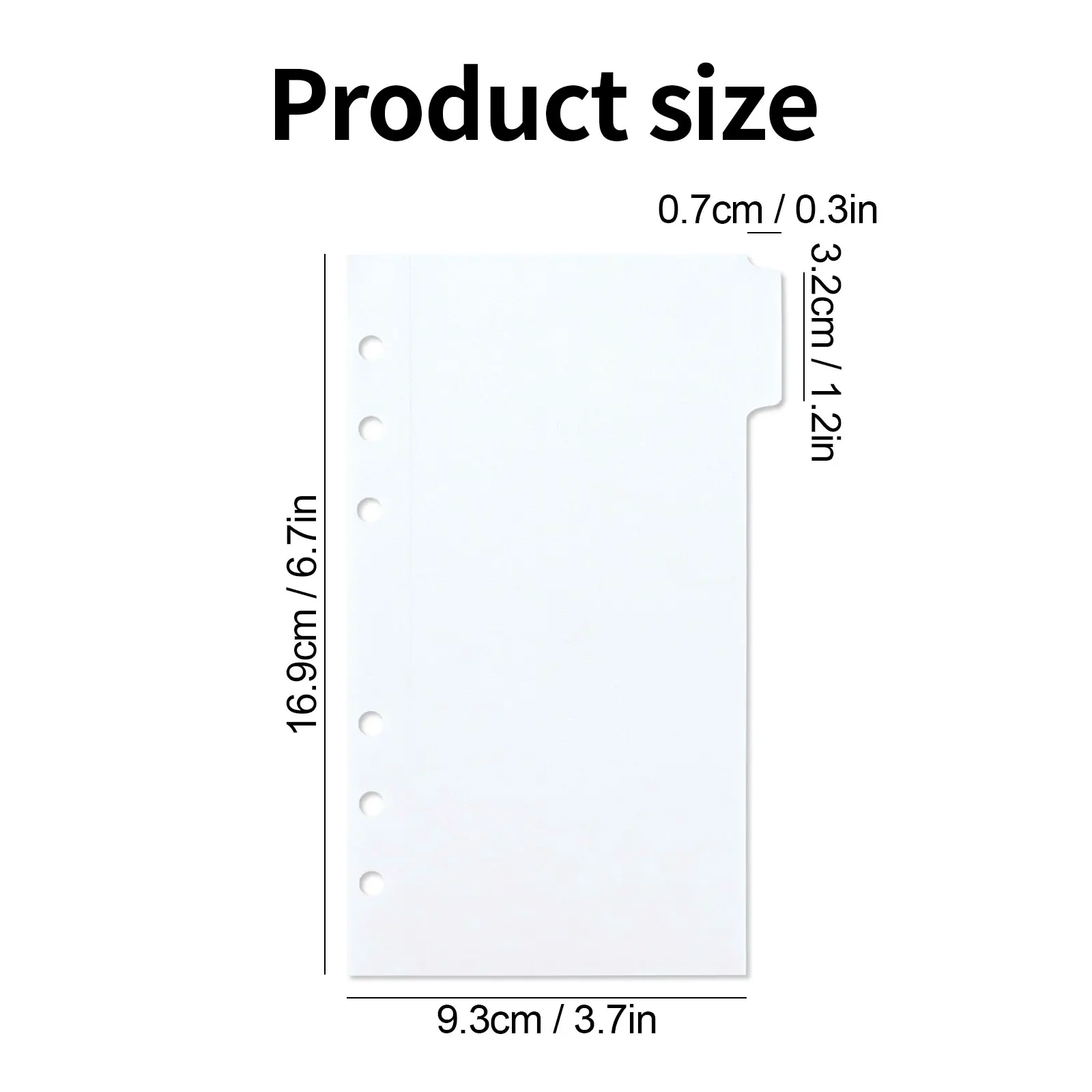 Translucent A6 divider cash envelopes plastic with tabs for budgeting binder money organizer