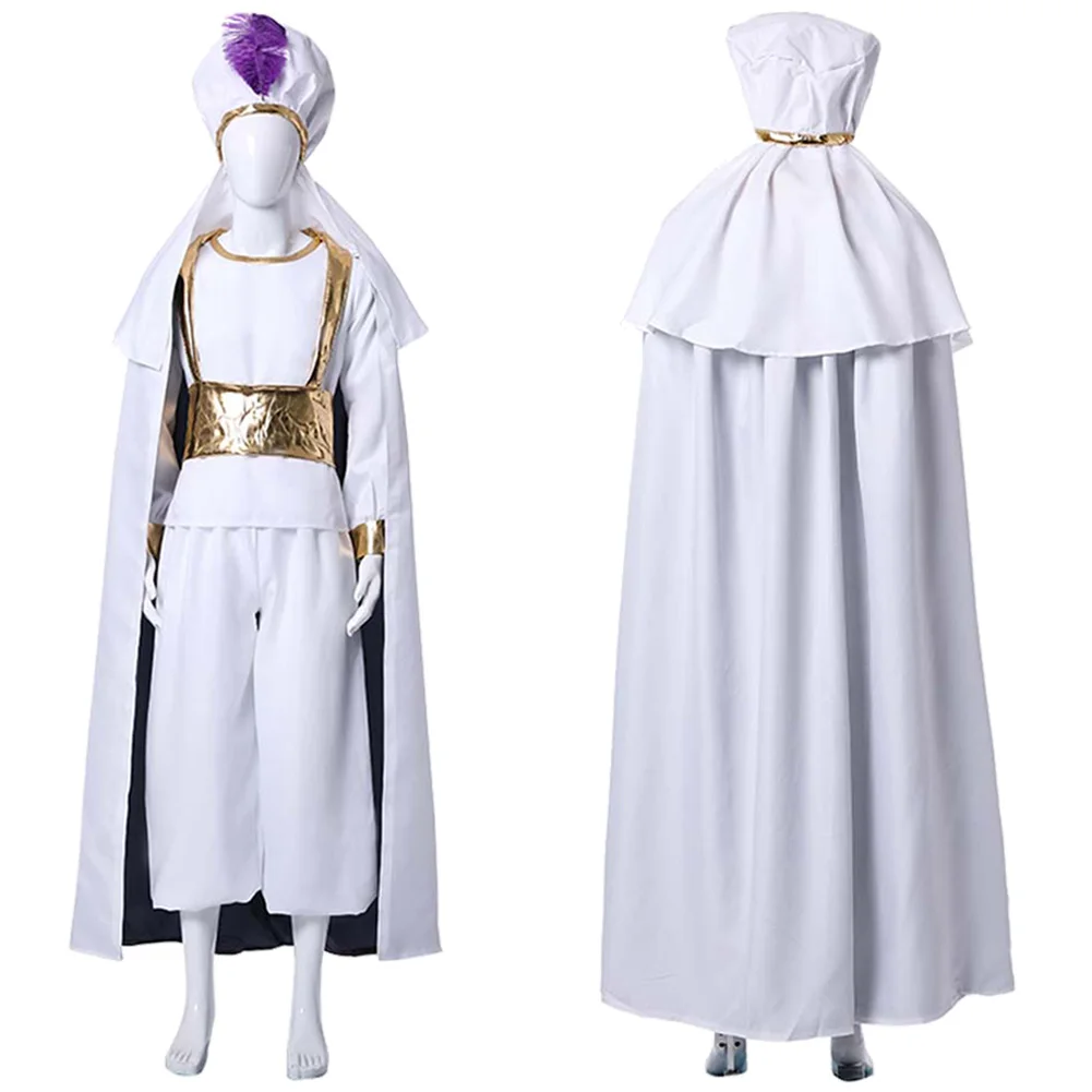 Arab Prince Hat Cloak Set Full Set Cosplay Aladin Costume Movie Cartoon Prince Disguise Cloting Men Adult Boys Halloween Suit