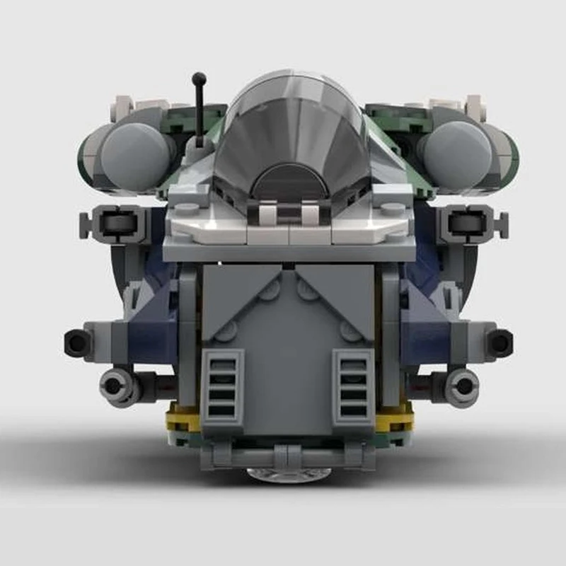 384 ชิ้น MOC-242015 ใหม่ ยานอวกาศดรอปชิปนักล่ารางวัล ภาพยนตร์สงครามอวกาศ ตัวต่อบล็อกสร้างสรรค์ ของเล่นเด็กผู้ชาย ของขวัญเด็ก