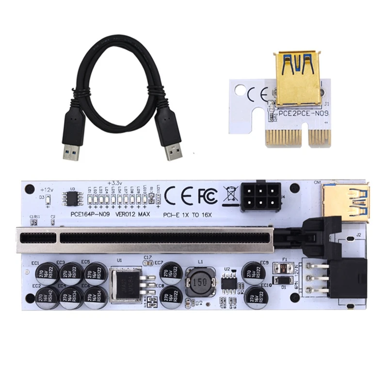 VER012 MAX USB 3.0 pci-e da X1 a X16 Extender Riser Express Cable Riser per scheda Video scheda Riser pci-e per l'estrazione mineraria