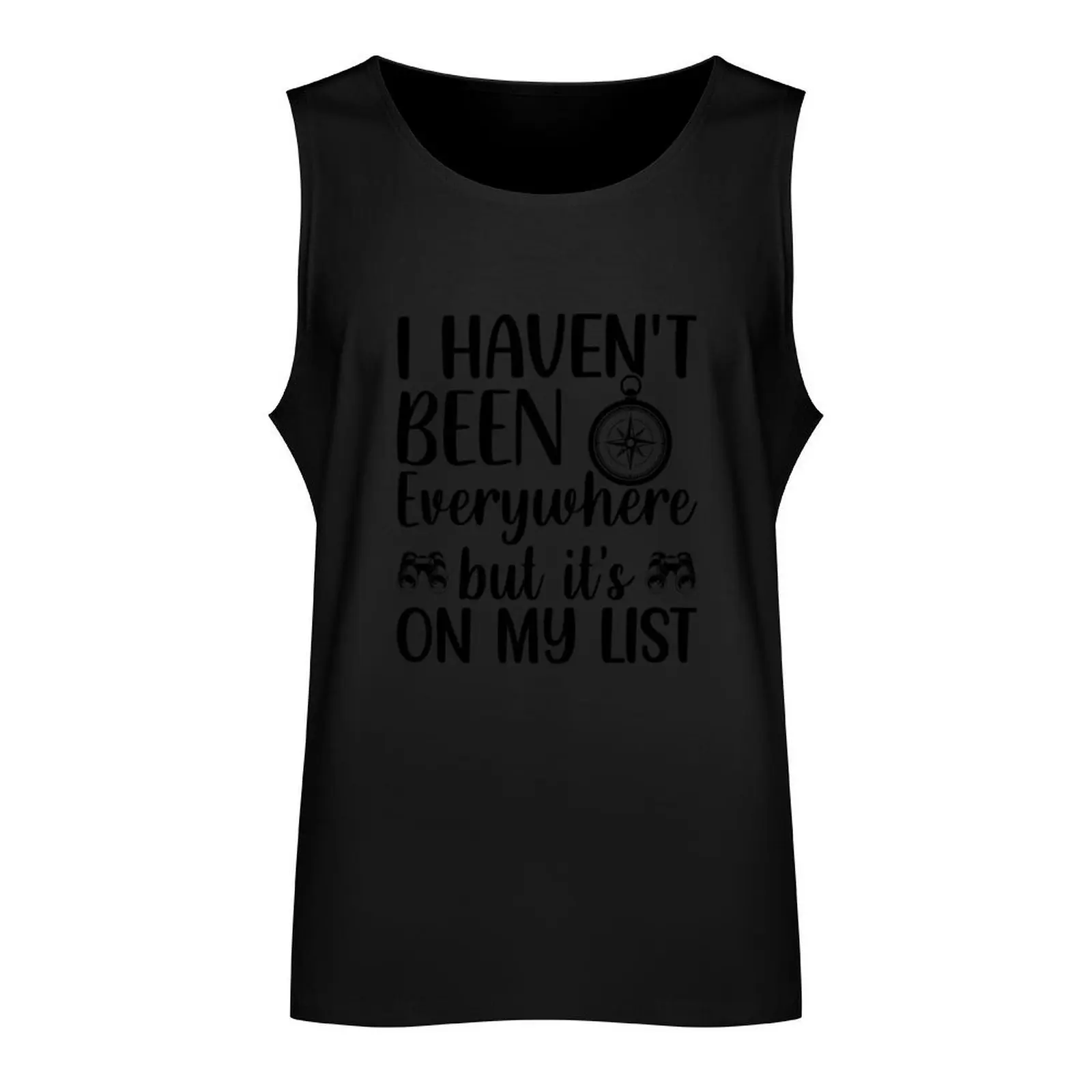 I haven't been everywhere but it's on my list Tank Top sleeveless vest men Man summer clothes anime Male vest