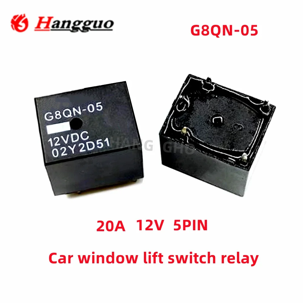 

3-10piece original G8QN-05 20a 12v 5pin G8QN-05-12VDC BD-SS-112D JJM1-12V auto fenster lift schalter relais