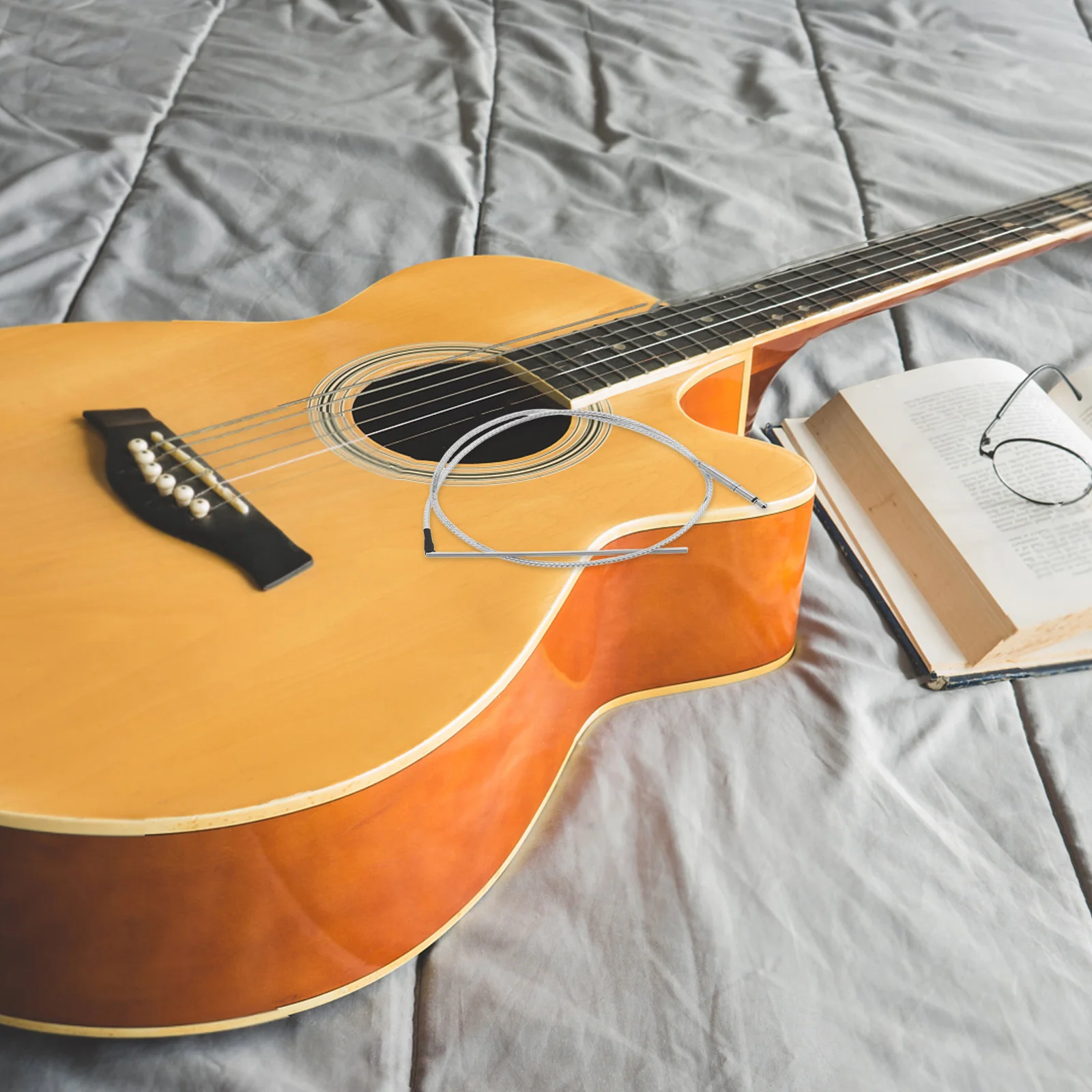 

Ultra-Thin 0.9mm Piezo Guitar Pickup for Acoustic Under Saddle Bridge Replacement Parts Live Performance Recording Use