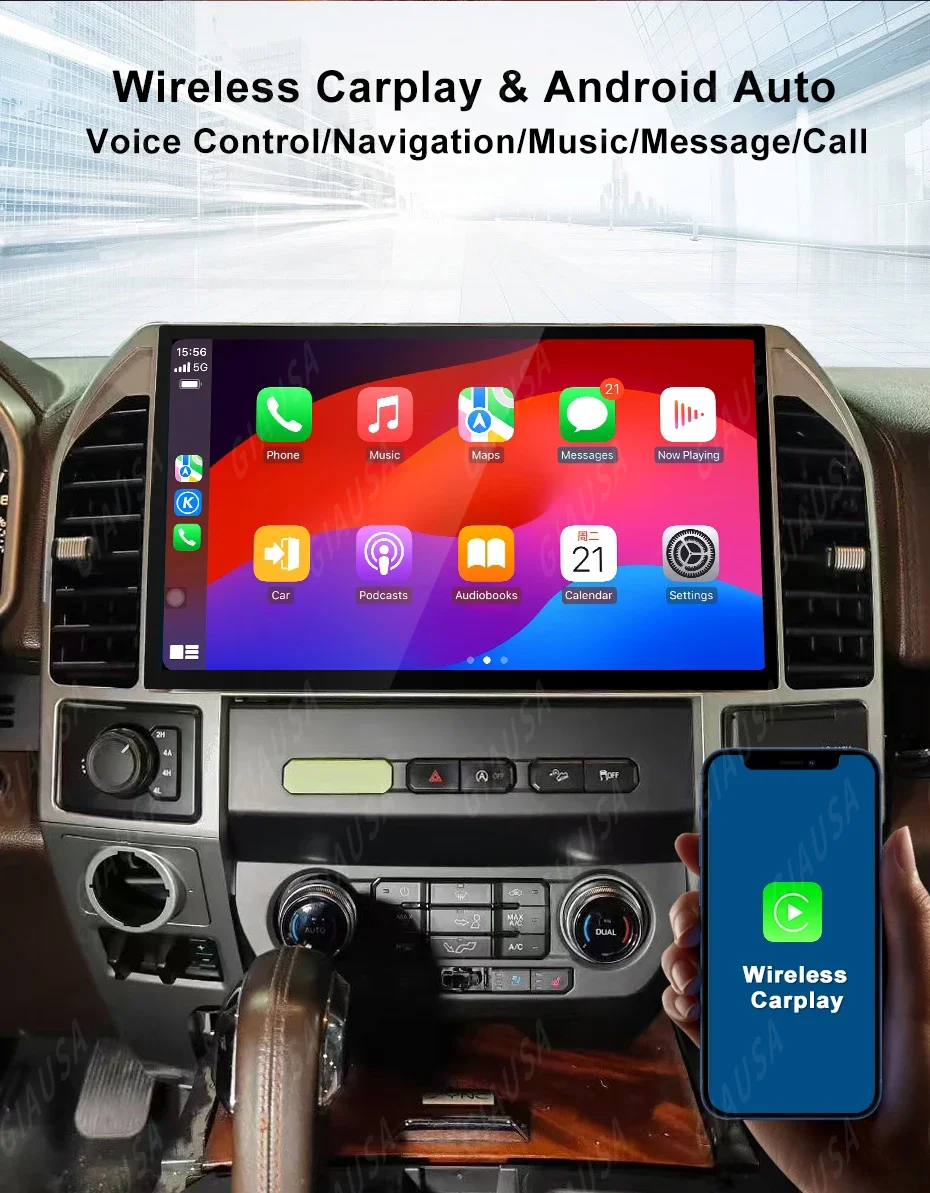 

14.6 inch For Ford F150 2015 2016 2017 2018 2019 Carplay Android Auto Car Radio Car Multimedia Player 4G WIFI GPS Navigation