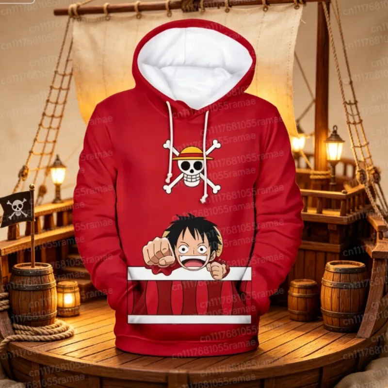 Felpa con cappuccio 3D a tema anime One Piece, con stampa di Monkey D. Luffy, Ace, Sabo, Shanks e Law, ideale come tuta da allenamento, abbigliamento