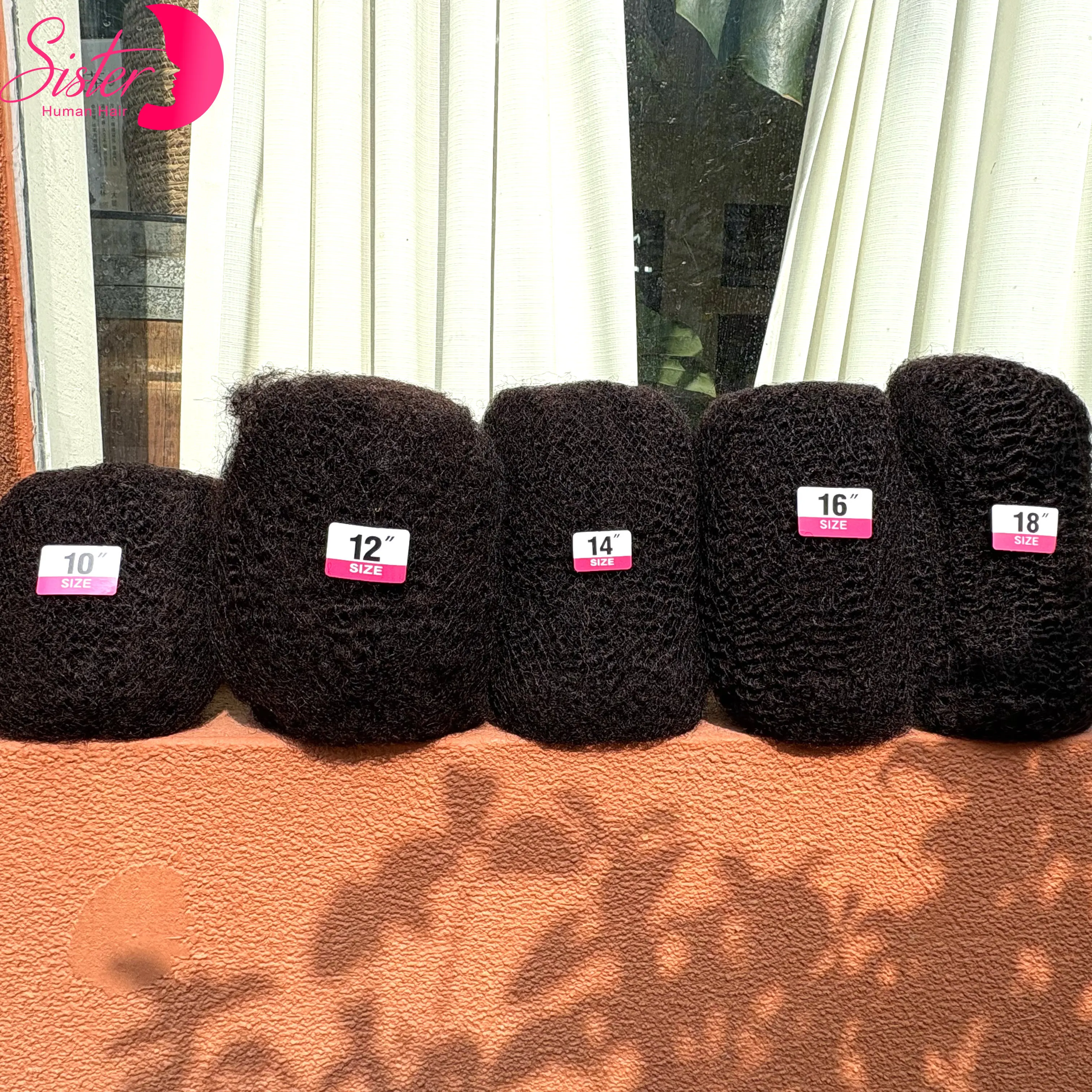 4C Afro Kinky Bulk Human Hair Extensions 10-18Inch No Weft 30/50g 1Pack Peruvian Remy Bulk for Locs Micro Twist Braiding Hair