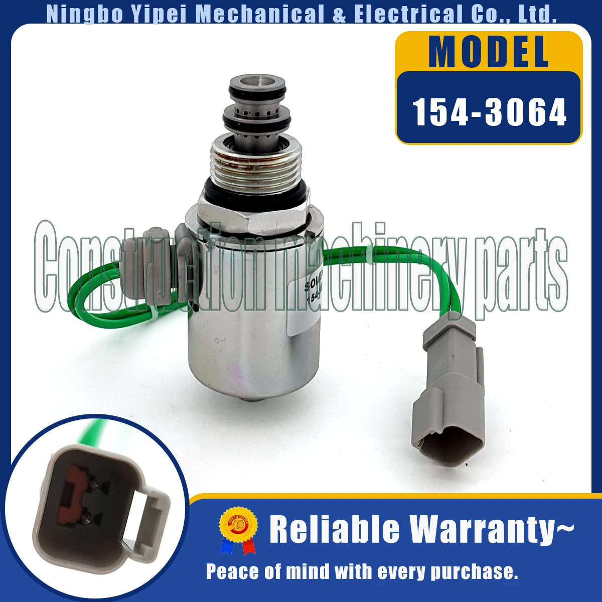 1 unidade Nova Válvula Solenoide 24V 154-3064 para Caterpillar CAT 24VDC 1543064