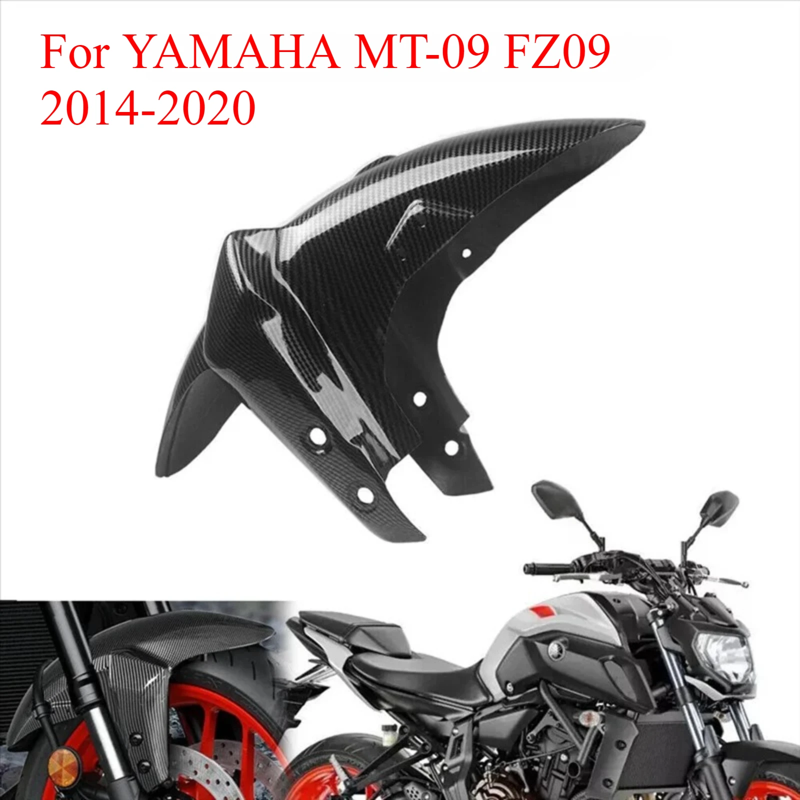 

For YAMAHA MT-09 FZ09 2014-2020 Motorcycle Front Fender Mudguard Protector Cover Mudguard Splash Guard Fairing Cover Accessories