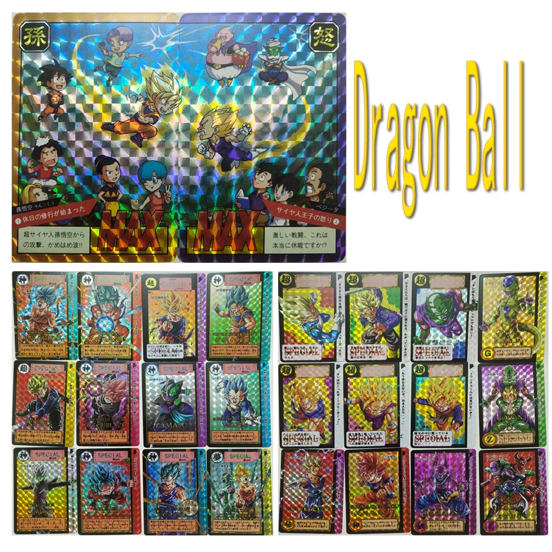 

NEW Dragon Ball Son Goku Torankusu Majin Buu Bulma Homemade flash cards Game collection surprise Birthday Christmas gifts