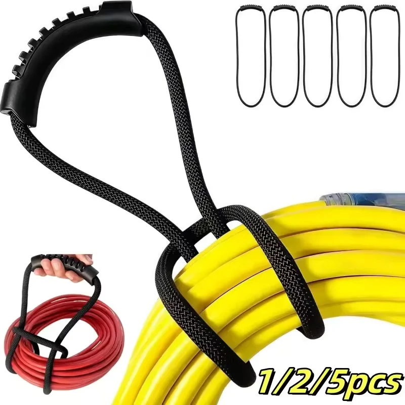 5/3/1pcs Storage Strap Heavy-Duty Hook And Loop Cord Carrying For Pool Hoses Garden Hoses Cables Storage Container With Handle