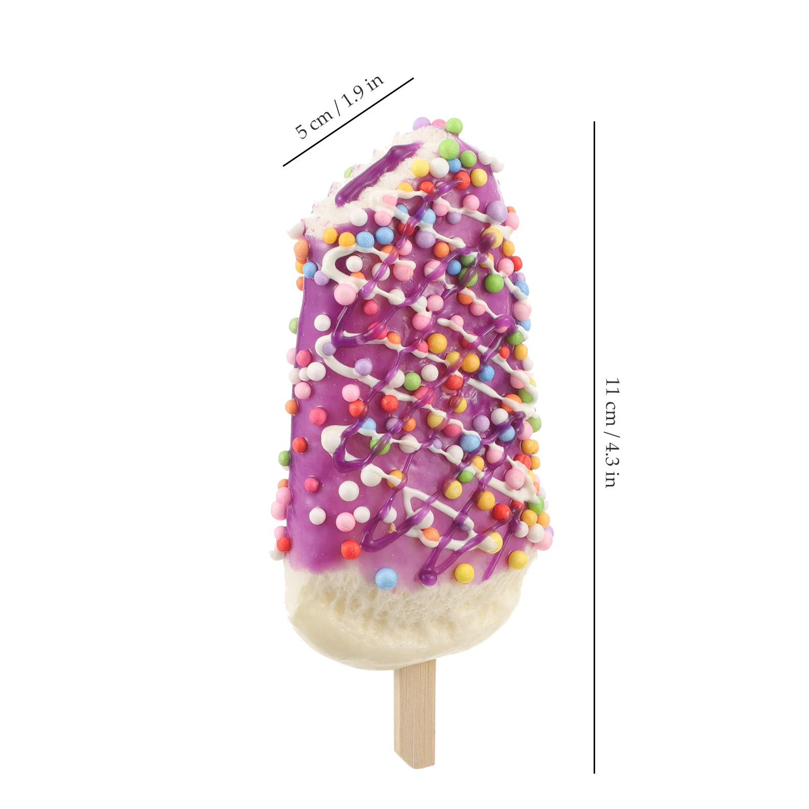 5개입 시뮬레이션 아이스크림 실물 같은 장식품 가짜 음식 상점 디스플레이 사진 소품 인공 아이스크림 어린이 교육용
