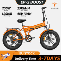 Engwe Ep-2 Boost Foldable E-Bike 250W Motor 48V13Ah Lithium Battery 20*4 Inch Fat Tire City Commuting Adult Electric Bicycle