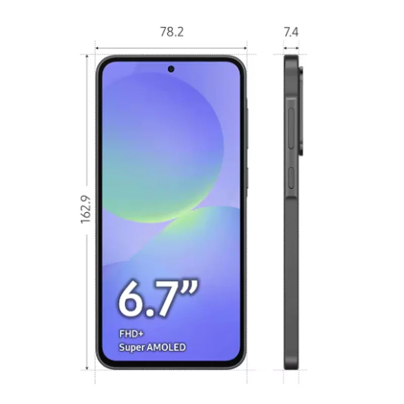 كاميرا سامسونج جالاكسي a36 5g - 8gb + 128gb 50mp شاشة 6.7 بوصة إصدار الاتحاد الأوروبي محفظة سامسونج خلفية زجاجية رفيعة بطارية 5000mah IP67