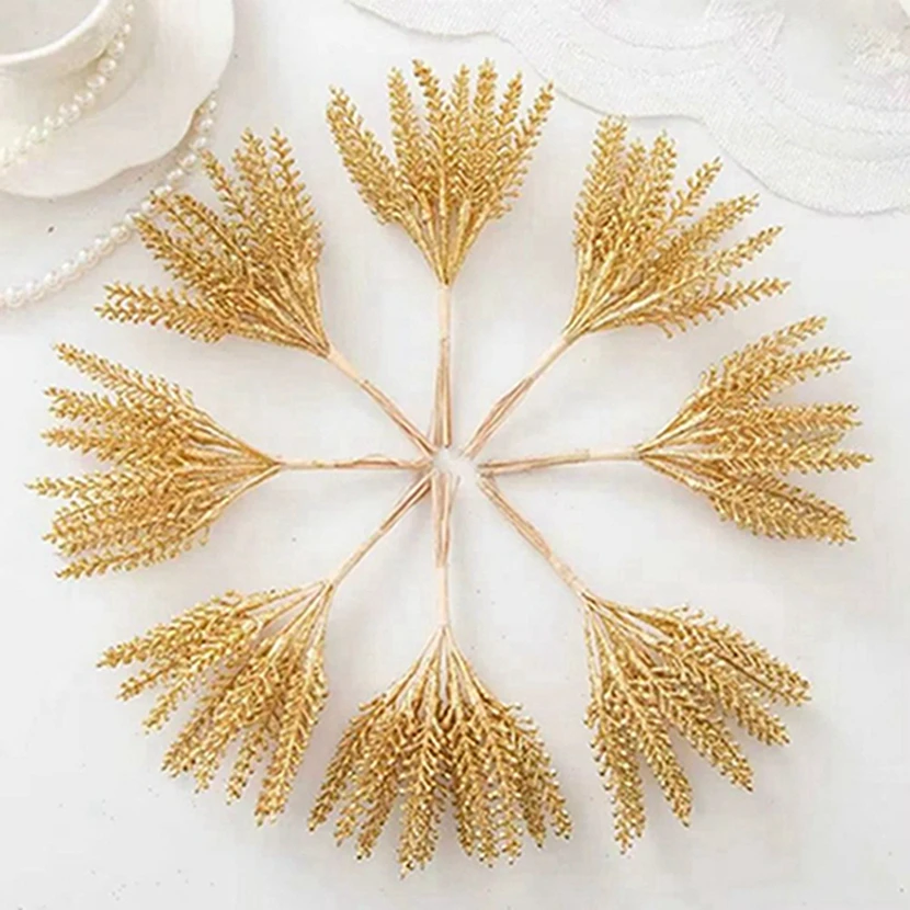 

Artificial Flowers Plant Home Room Christmas Tree Wedding Wreath Decorative Bouquet Meeting Room Accessory Diy Craft Gifts Props