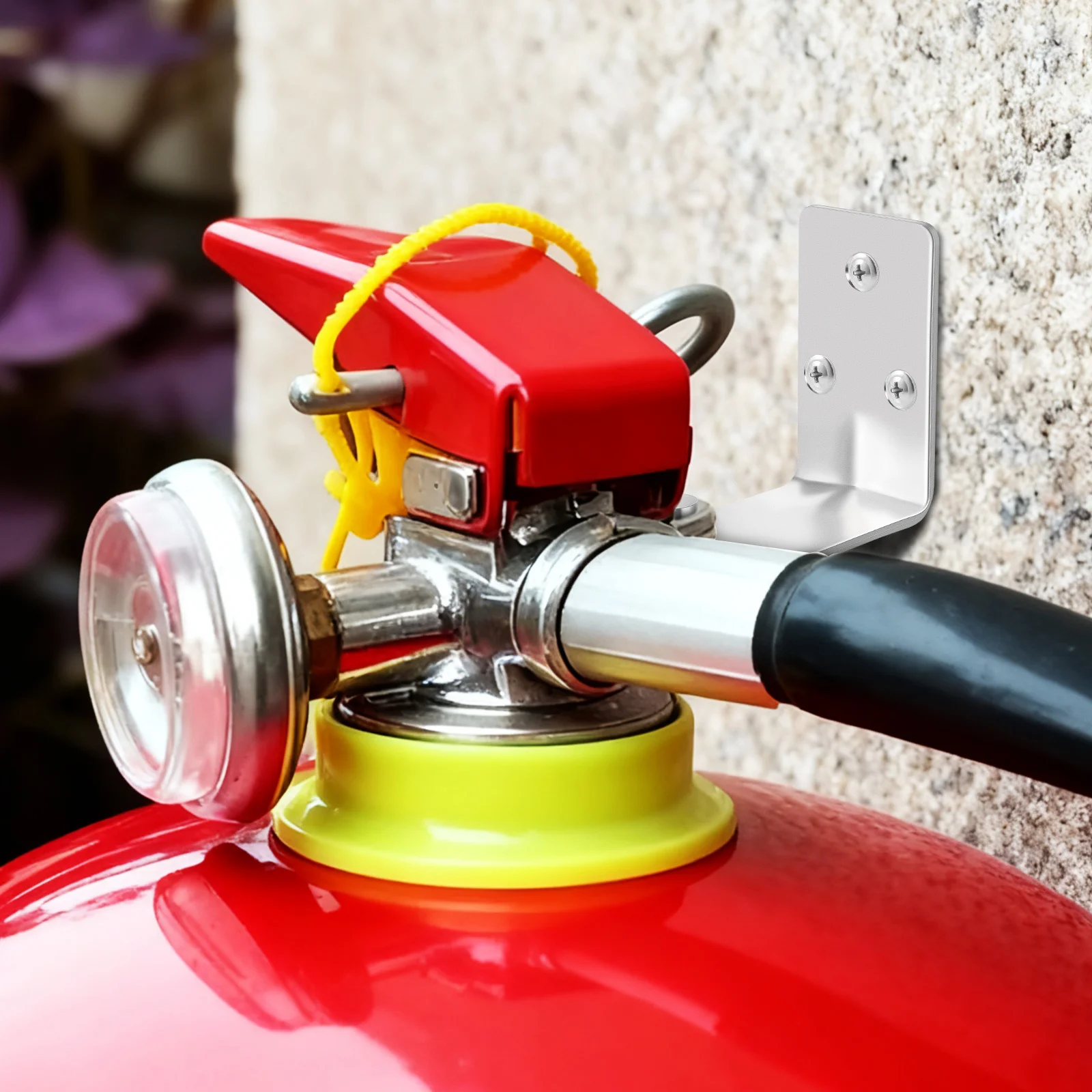 4pcs Fire Hook Mount Wall Mounted Bracket For Iron Holder Extinguisher Rack Heavy Duty Storage Rack Wall Hanger