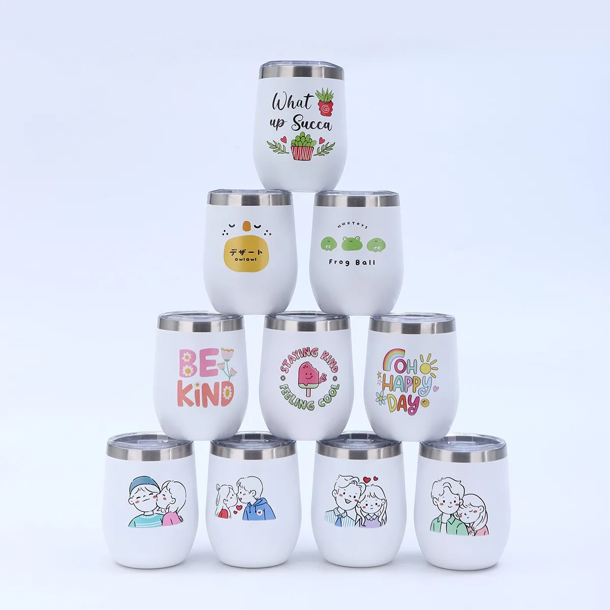 

Swig Double Layered U-aped Eggell Cup Vacuum Insulated Large Belly Red Wine Glass Heat Preservation Stainl Steel Cup