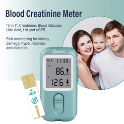Multifunctional Blood Creatinine HB eGFR Meter For Renal function kidney disease creatinine urea with 25 Creatinine test strip