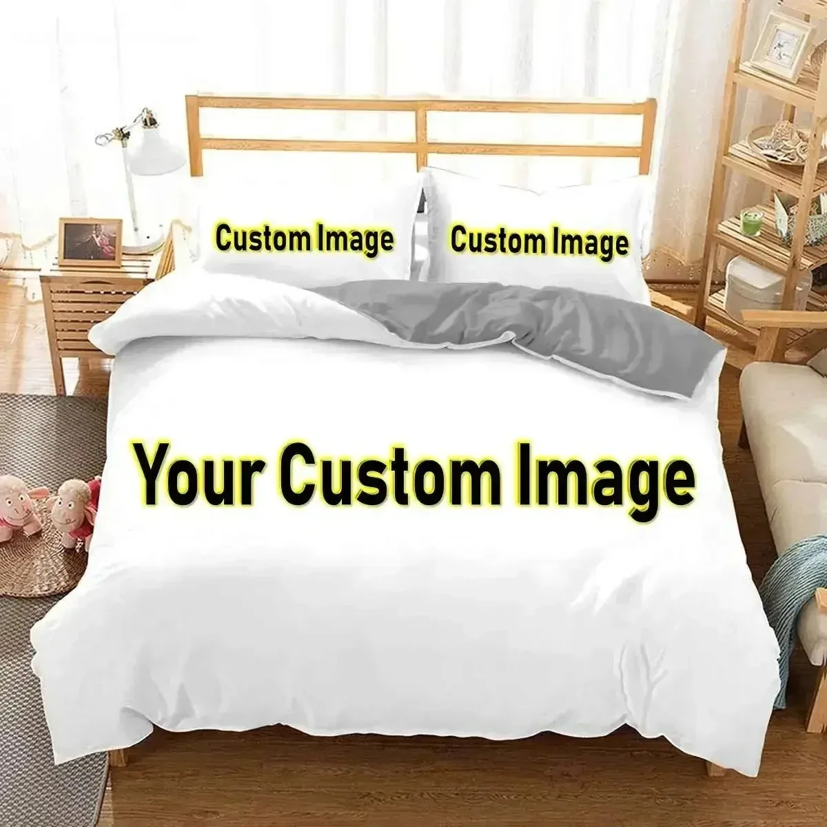 Custom Bedding Set Interesting Creative Customized Duvet Cover With 2 Pillowcases Twin Full Queen King Size Dropshipping