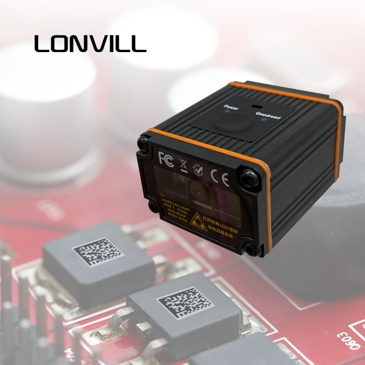 Customized Industrial Conveyor Barcode Reader Megapixels Fixed 2d Barcode Scanner for Manufacturing