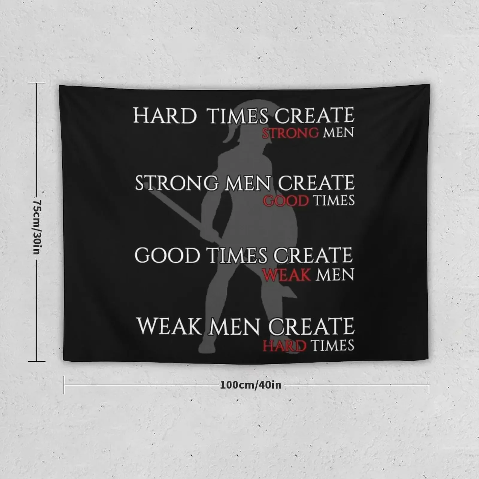 Hard Times Create Strong Tapestry Tapete For The Wall Aesthetic Room Decoration Decor Home Room Design Tapestry