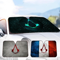 Game AssassinS Creed Car Windshield Sunshade Cover Foldable Automotive Sun Shade Visor Window Uv Reflector Cars Keep Car Cool