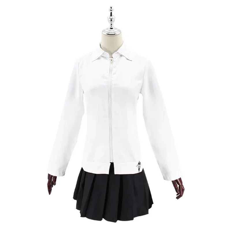 6 pçs anime danganronpa kirigiri kyoko cosplay traje uniforme anime trajes de halloween para mulheres roupas masculinas accessorie prop