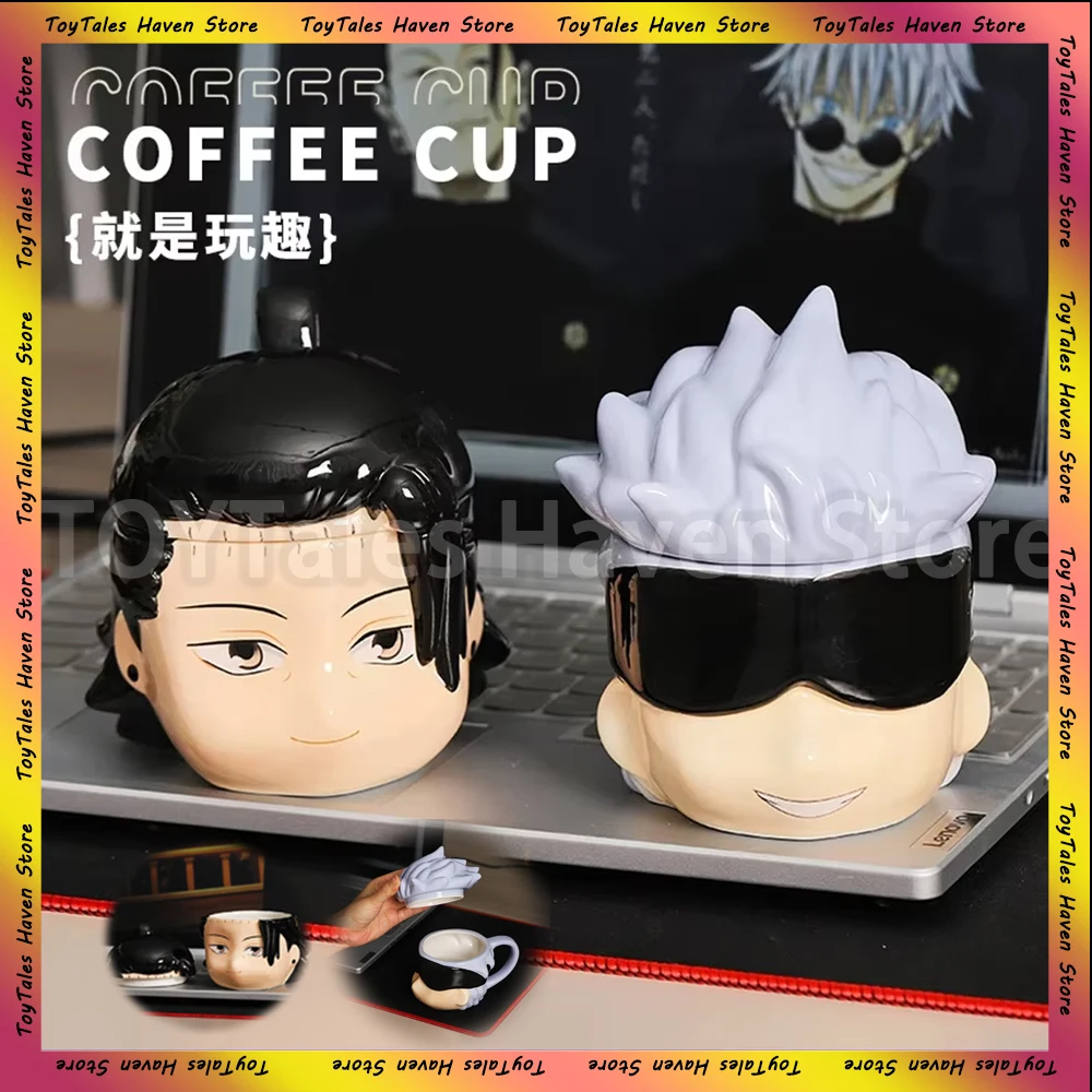 Jujutsu Kaisen Anime Coffee Cups Satoru Gojo Ceramic Cup Geto Suguru Mug Water Milk Cups Creative Coffee Cup Christmas Gift Kid