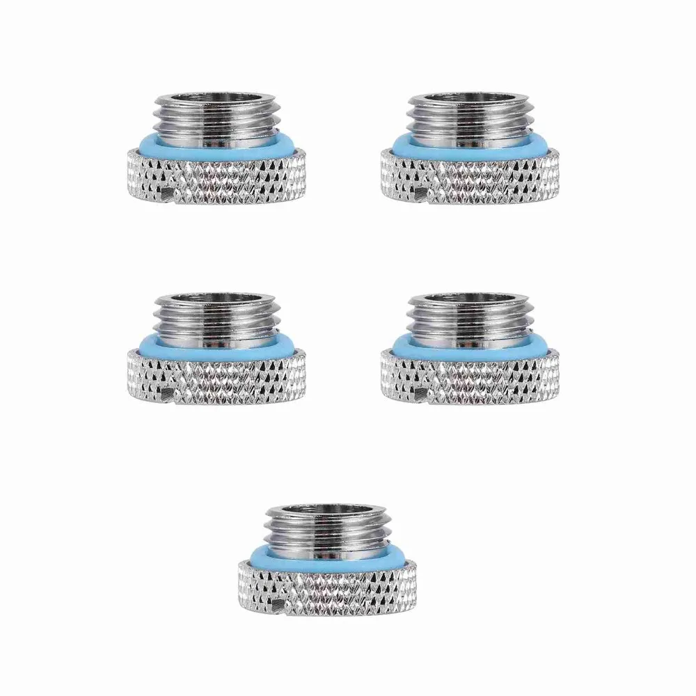 

5 шт. Надежные латунные заглушки G1/4 с прорезью и уплотнительным кольцом для систем водяного охлаждения ПК