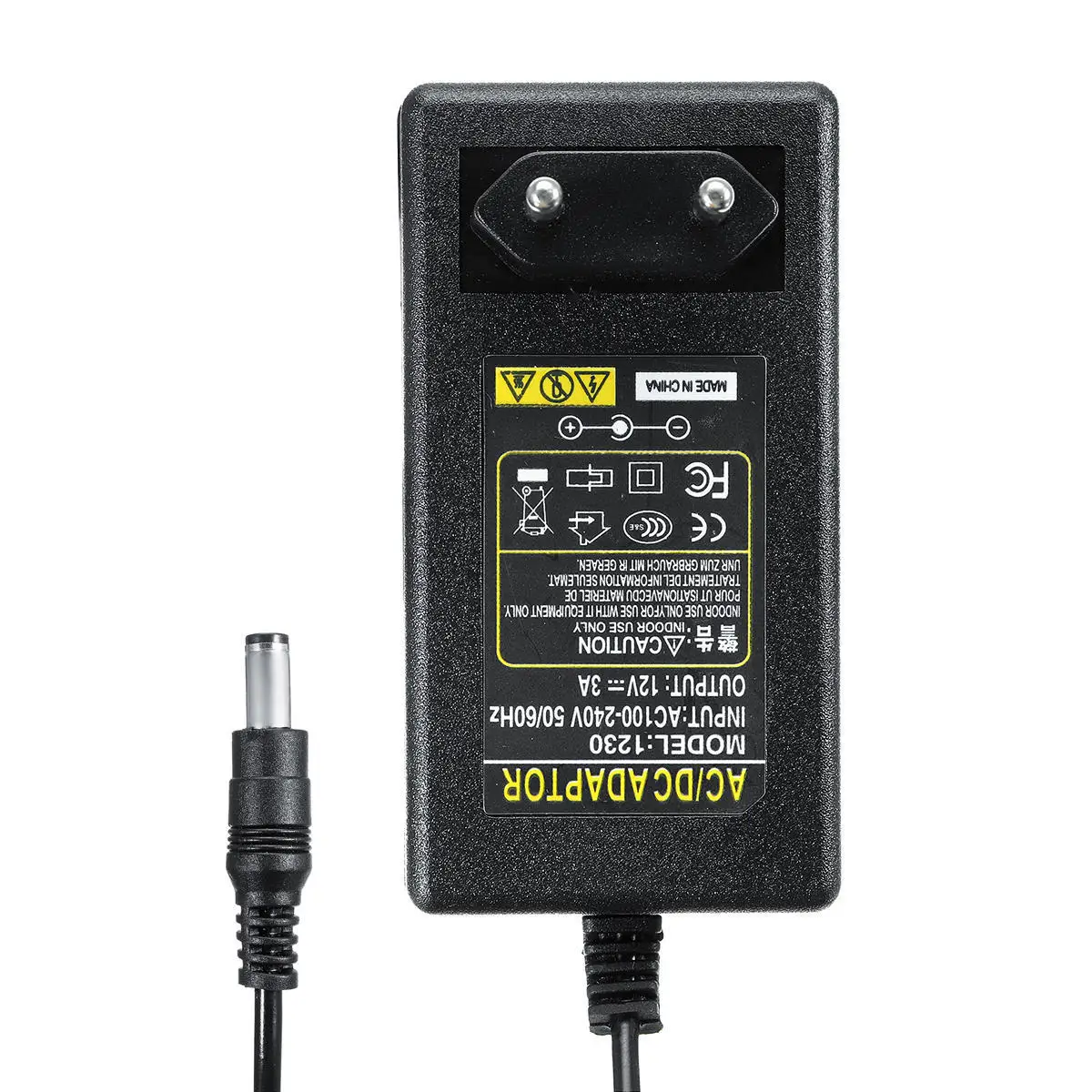 AC 100V-240V To DC 12V Lighting Transformer12V 3A Electronic Power Supply Adapter Converter LED Driver for LED Strips Light