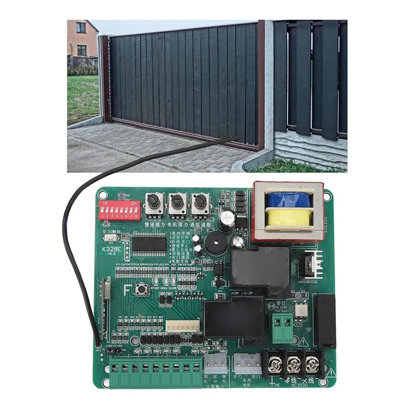 Control Board For AC Sliding Gate Opener, Main Electronic Control Board For Sliding Gate Motor,Replacement Gate(110V)