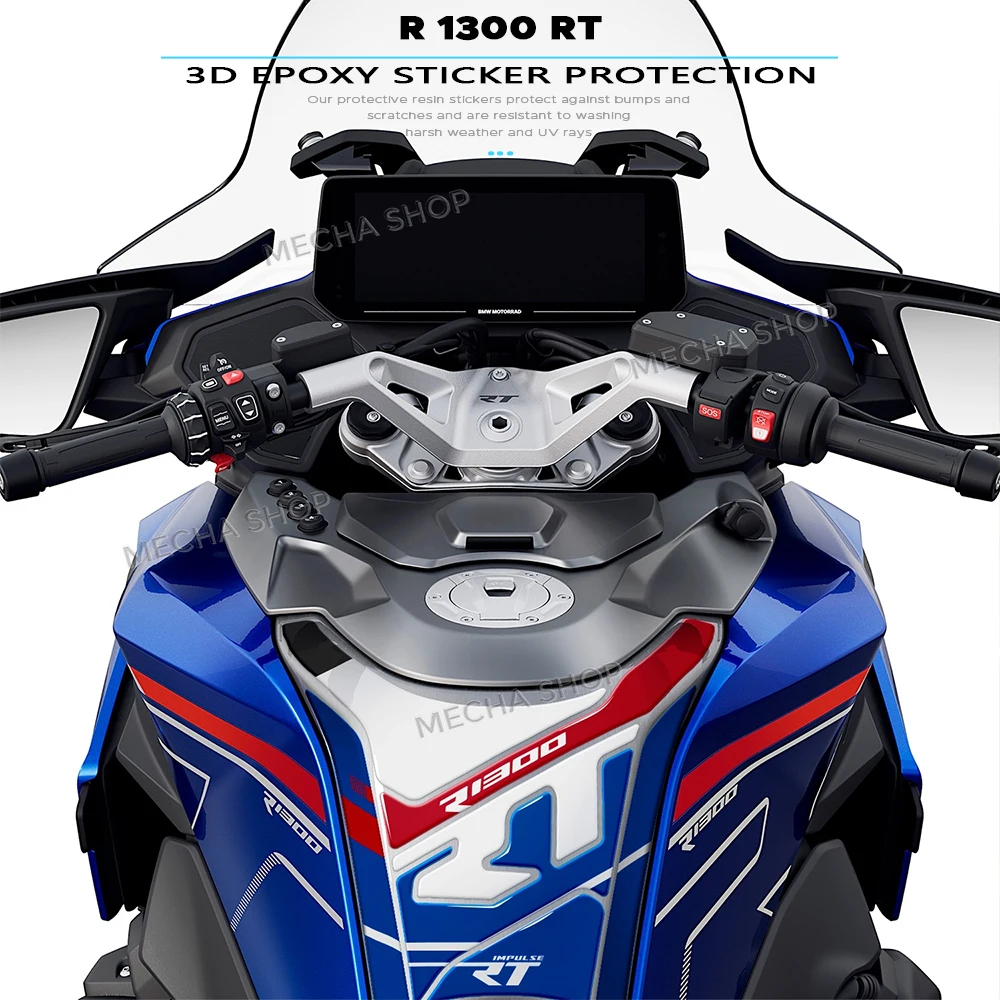 

For R 1300 RT R1300RT 2025 Motorcycle Accessories 3D Tank Pad Epoxy Resin Sticker Protection Storage Box Kit