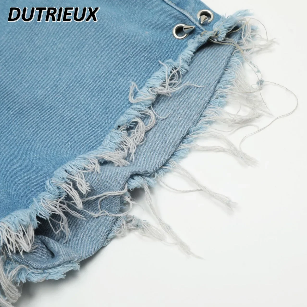 High Street Style Fashion Casual Denim Shorts for Women2024 Spring and Summer New Hot Girl Two Piece Set Ladies\' Short Pants