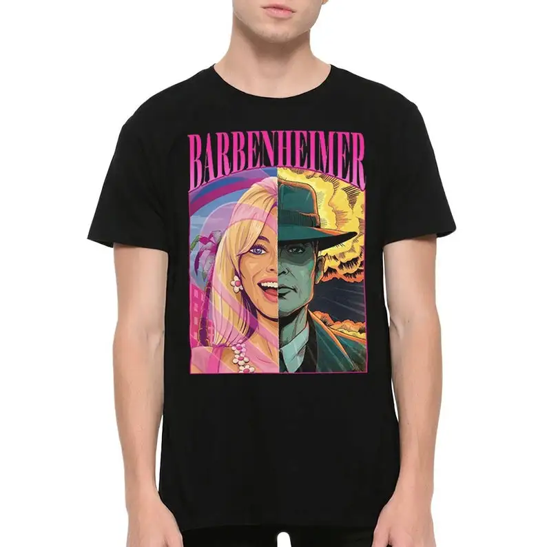 Barbenheimer Art T-Shirt, Oppenheimer Shirt, Men's Women's Sizes (MOV-18024)