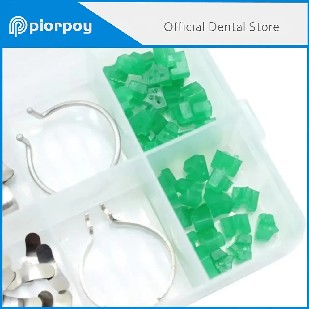 

PIORPOY Dentistry Forming Sheet Metal Matrix Band Sectional Contoured Add-On Wedge For Odontologia Filling Dental Matrice Bands