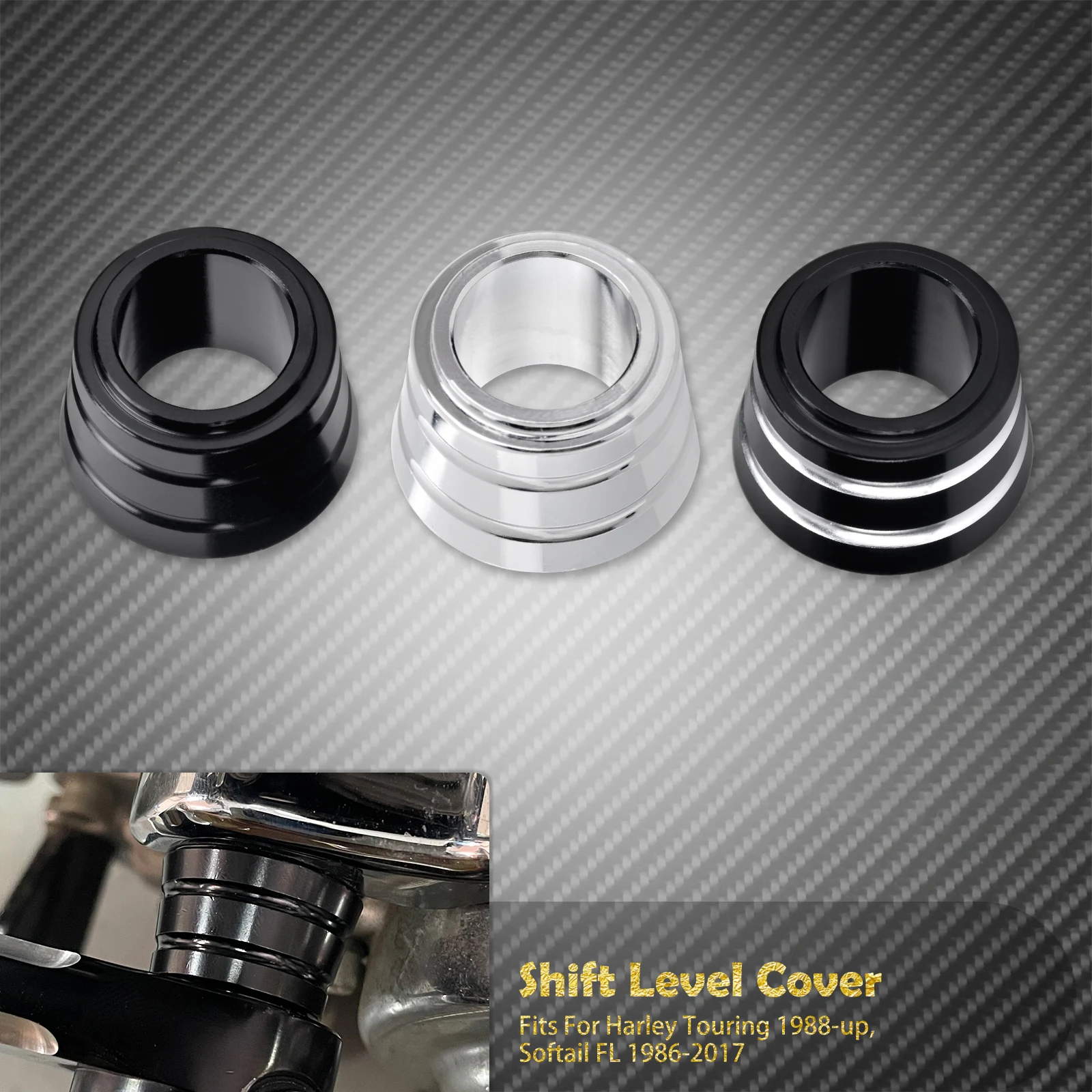 Motorcycle Heel Shift Level Shifter Cover CNC For Harley Softail FL 86-17 Touring Electra Street Glide FLHR Ultra Limited 88-UP